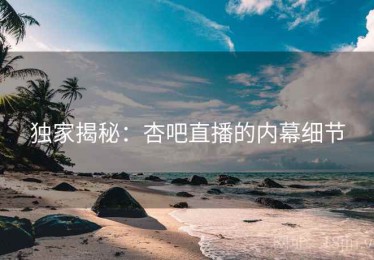 独家揭秘：杏吧直播的内幕细节