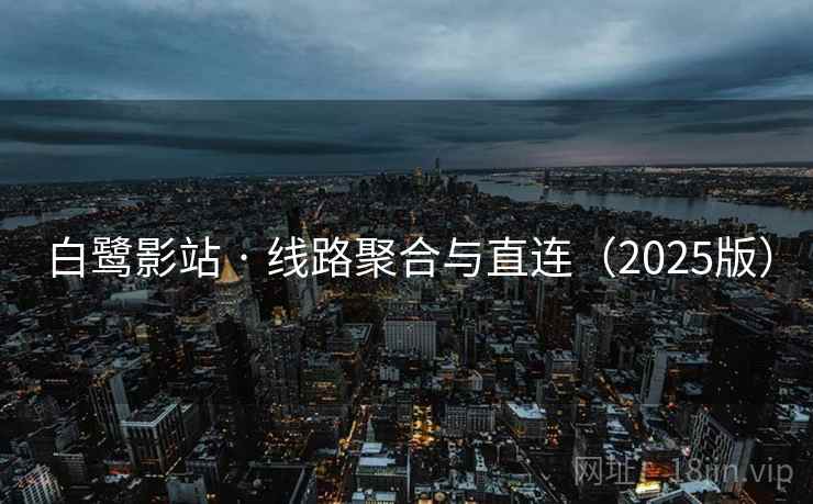 白鹭影站 · 线路聚合与直连（2025版）